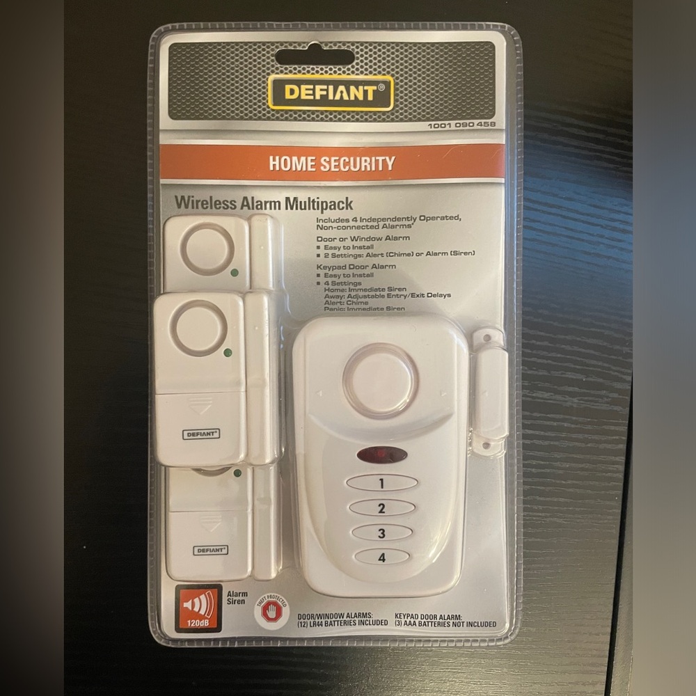 Defiant Home Security Multipack, Wireless (new in box!!)